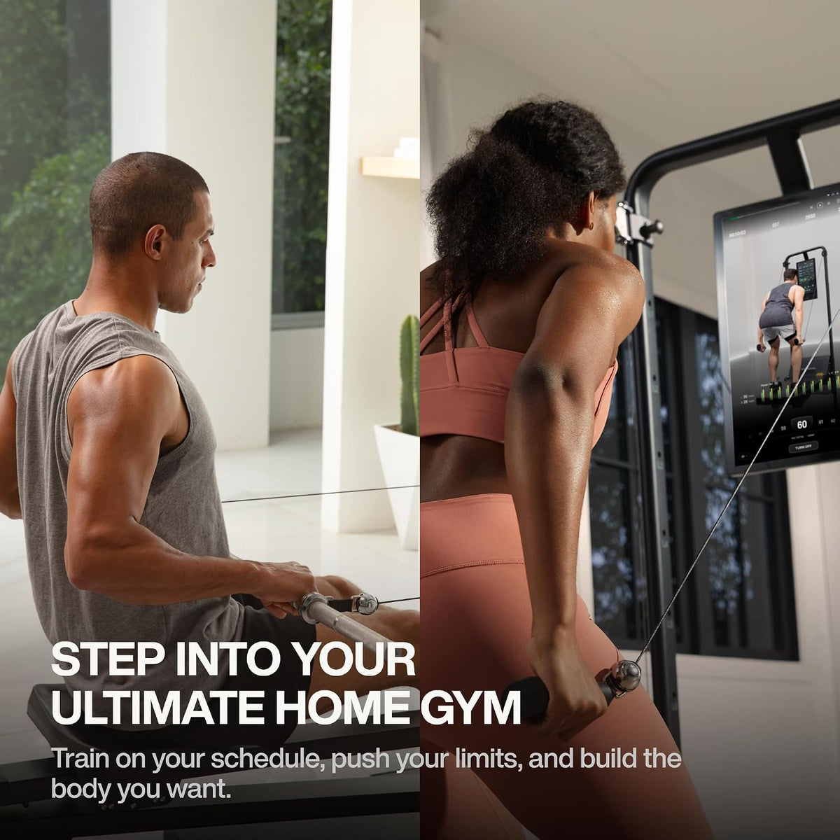 Gym Monster Smart Home Gym, Multifunctional Strength Training Machine, Smith Machine Power Cage Workout Station, Squat Rack Cable Machine, Full Body Fitness Equipment for Home Workout