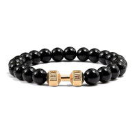 Gym Dumbbells Beads Bracelet Natural Stone Barbell Energy Weights Bracelets for Women Men Couple Pulsera Wristband Jewelry Gift thumbnail 36