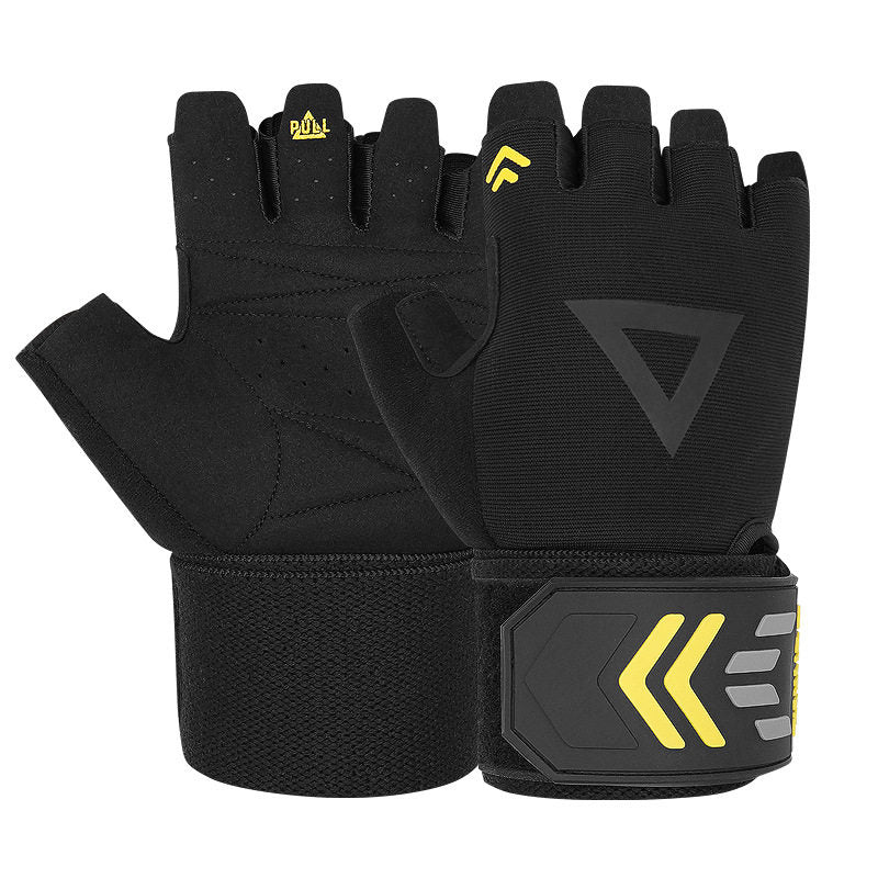 Byrn Weightlifting Gloves with Wrist Wrap Support