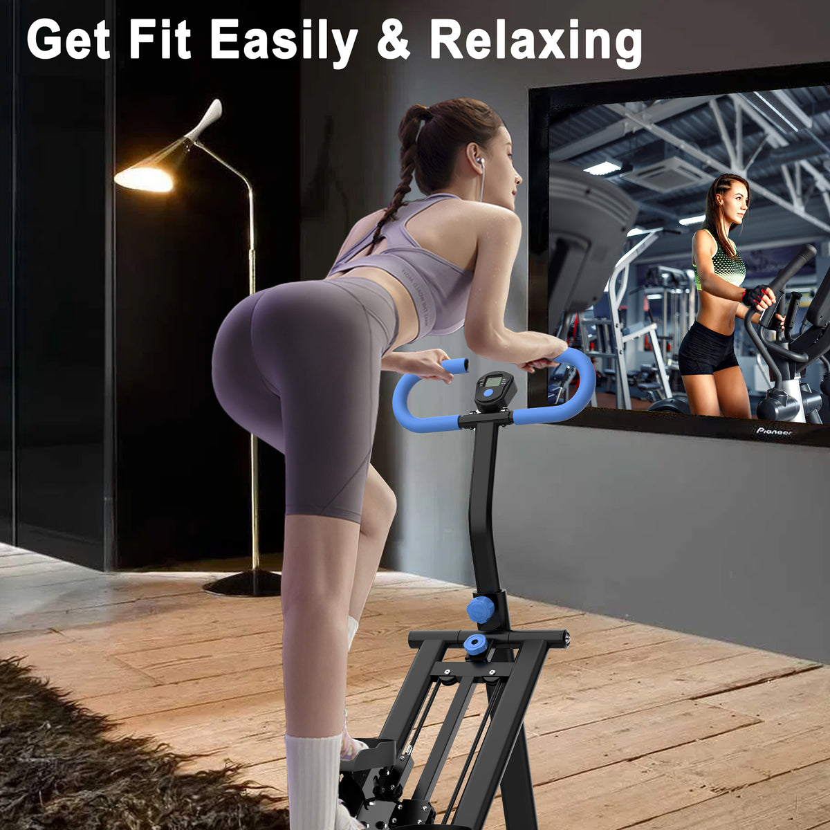Vertical Climber — Stair Stepper with Resistance Bands