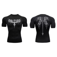 Graphic Compression Shirts for Men Short Sleeve Rash Guard Gym Workout Tshirt Tees Athletic Quick Dry Baselayer Undershirts Tops thumbnail 14