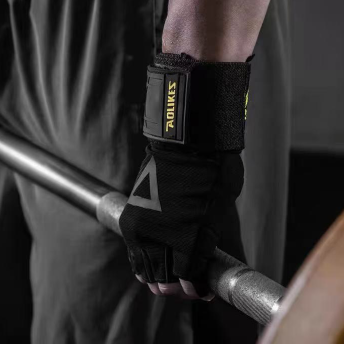 Byrn Weightlifting Gloves with Wrist Wrap Support