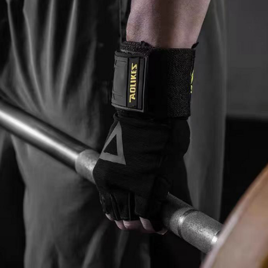 Byrn Weightlifting Gloves with Wrist Wrap Support