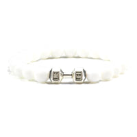 Gym Dumbbells Beads Bracelet Natural Stone Barbell Energy Weights Bracelets for Women Men Couple Pulsera Wristband Jewelry Gift thumbnail 39
