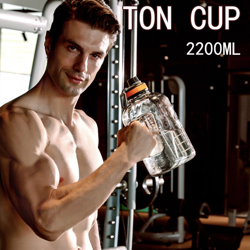 Gym water bottle 2.2L