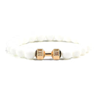 Gym Dumbbells Beads Bracelet Natural Stone Barbell Energy Weights Bracelets for Women Men Couple Pulsera Wristband Jewelry Gift thumbnail 38