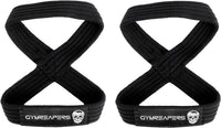 Figure 8 Lifting Straps for Deadlift, Powerlifting, Strongman, & Cross Training Strong Weightlifting Wrist Straps for Men, Women thumbnail 1