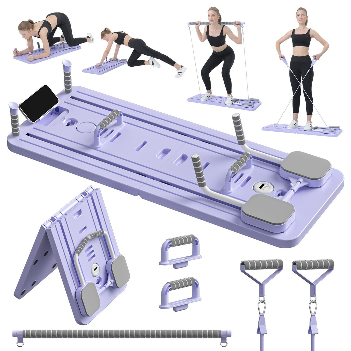 Foldable Pilates Board — 4-in-1 Core & Full Body Trainer