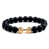 Gym Dumbbells Beads Bracelet Natural Stone Barbell Energy Weights Bracelets for Women Men Couple Pulsera Wristband Jewelry Gift thumbnail 20