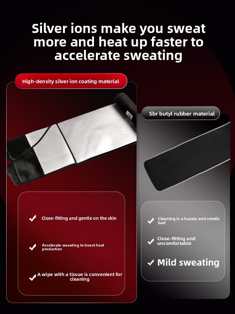 Sweat Belt — Silver-Ion Waist Trainer for Workouts