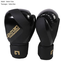Adult Professional 12Oz Boxing Training Gloves Boxing Gloves Muay Thai Sanda Fighting Gloves for Men and Women Lekaro Boy Gift thumbnail 1