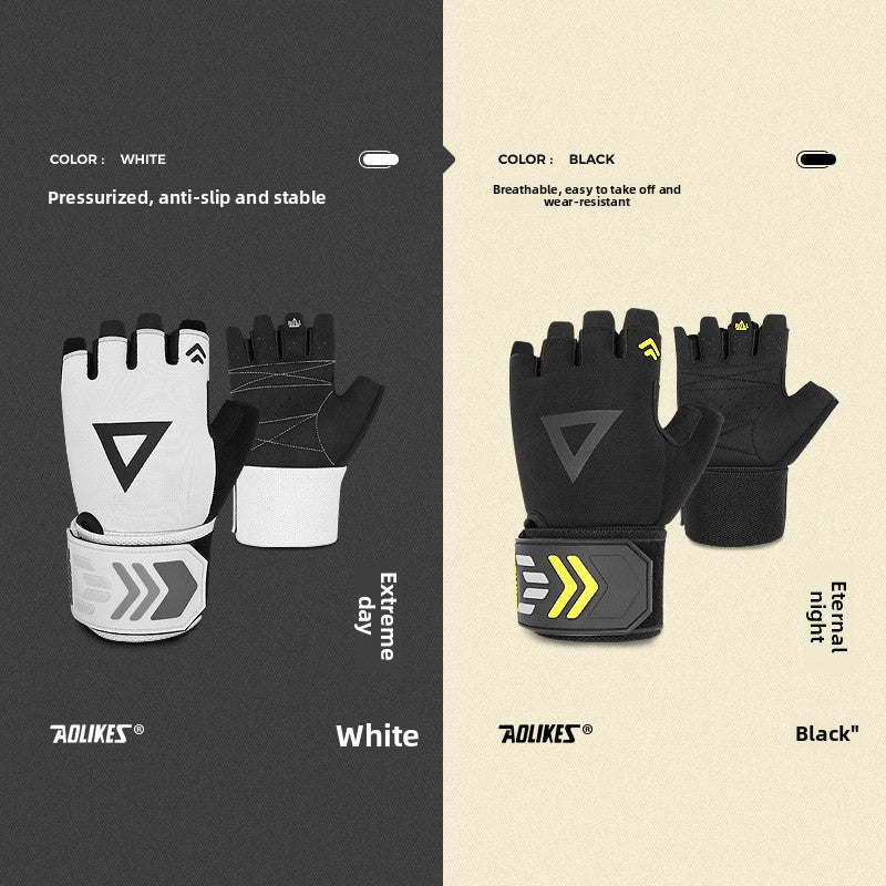Byrn Weightlifting Gloves with Wrist Wrap Support