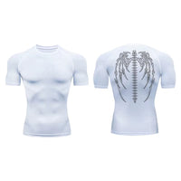 Graphic Compression Shirts for Men Short Sleeve Rash Guard Gym Workout Tshirt Tees Athletic Quick Dry Baselayer Undershirts Tops thumbnail 17