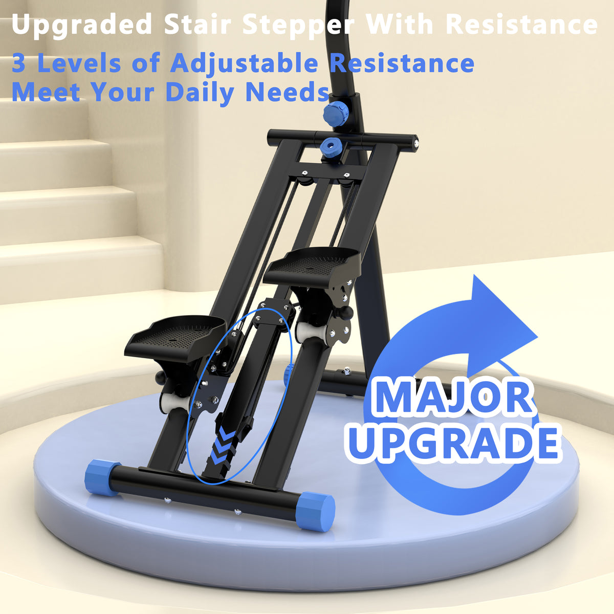 Vertical Climber — Stair Stepper with Resistance Bands